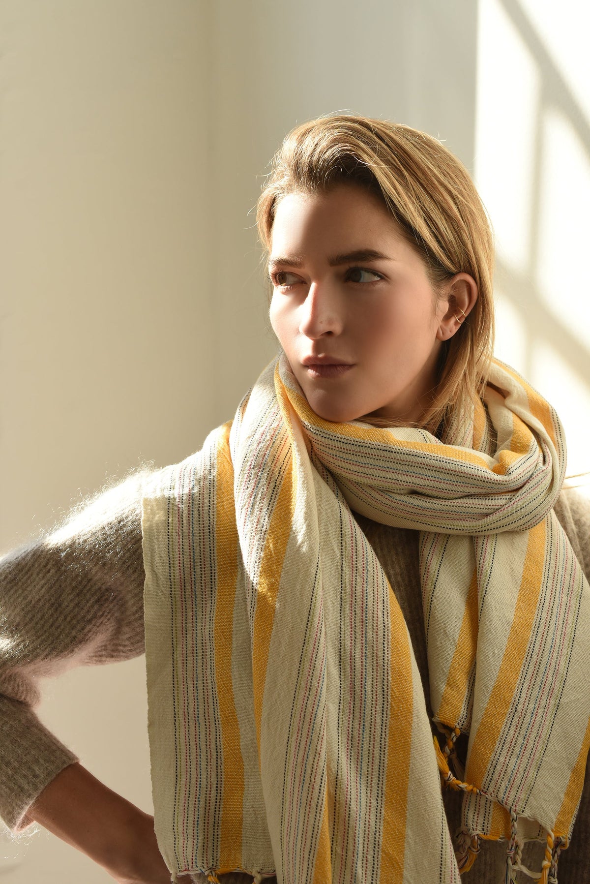 Yellow Ivory Montauk Towel