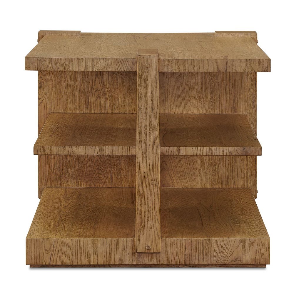 Cerused White Oak Display Table
