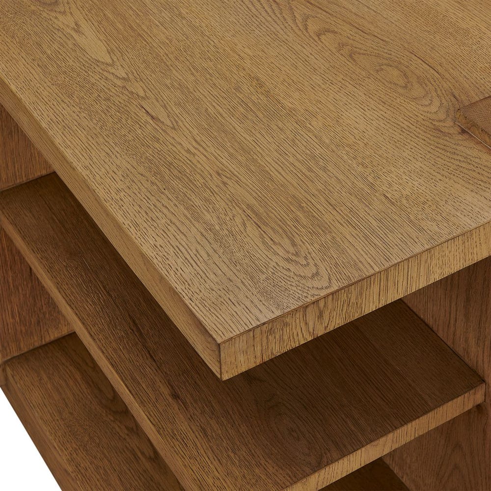 Cerused White Oak Display Table