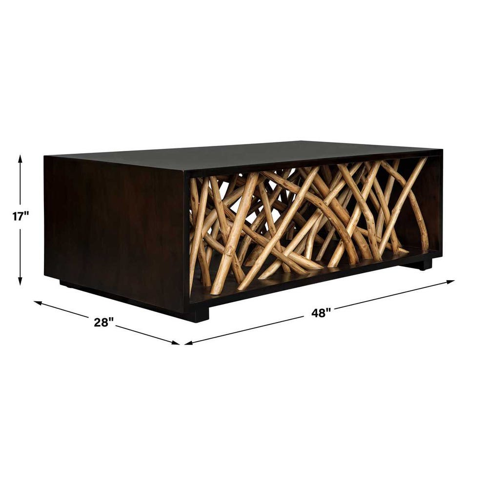 Kairo Walnut Teak Coffee Table