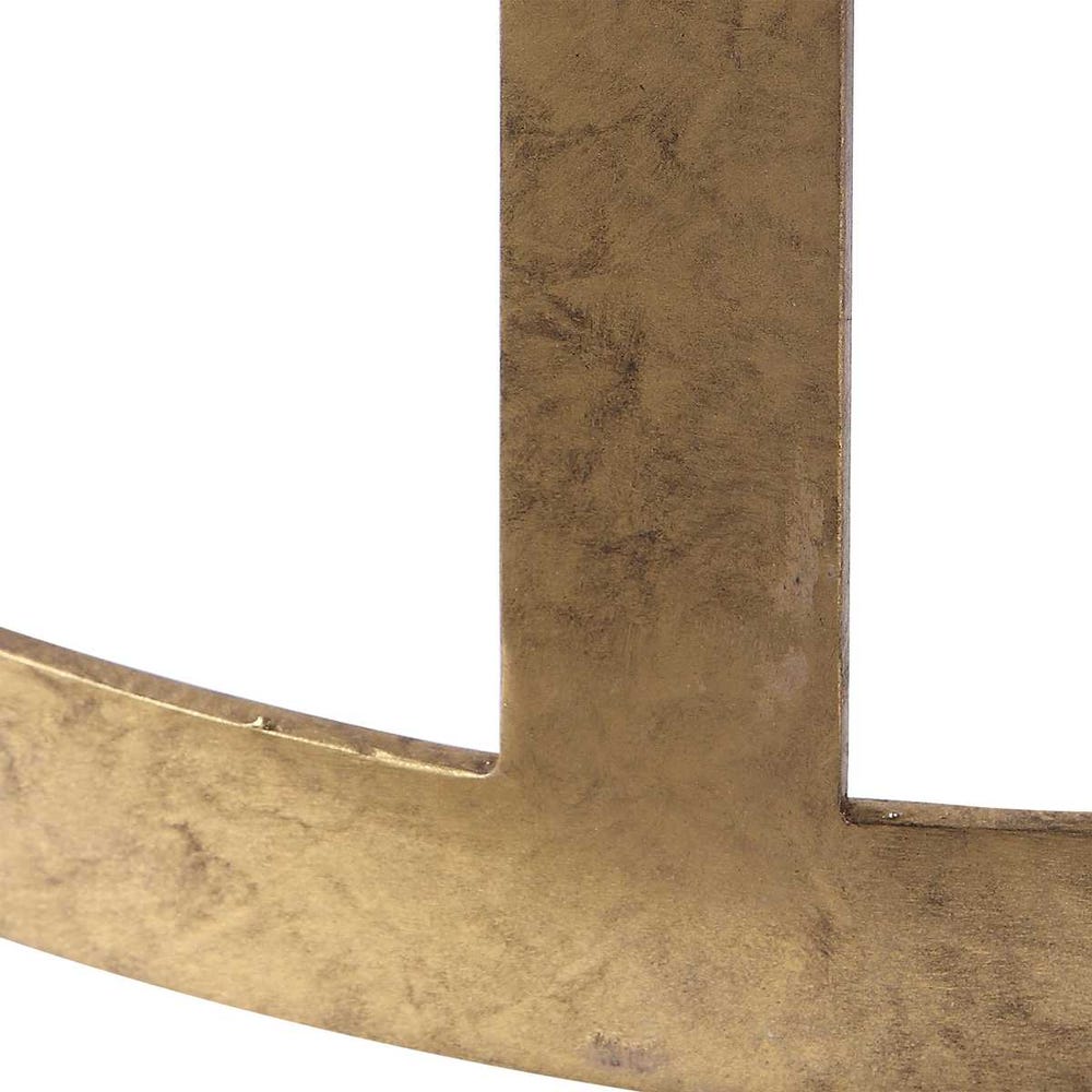 Keaton Hand Forged Iron Counter Stool in Antique Gold Leaf