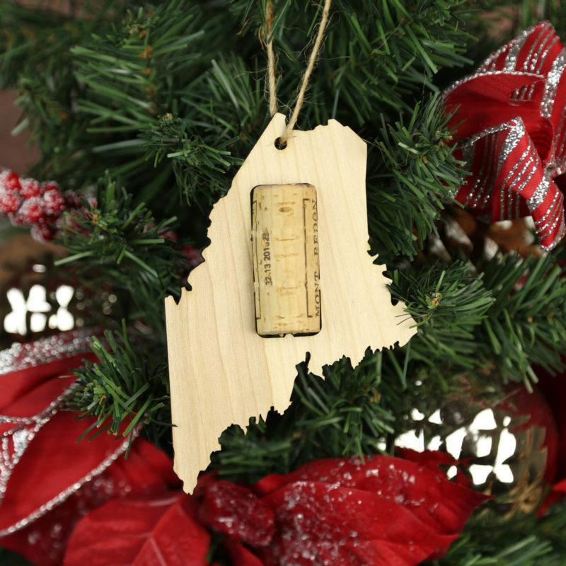 Maine Wine Cork Holder Ornaments