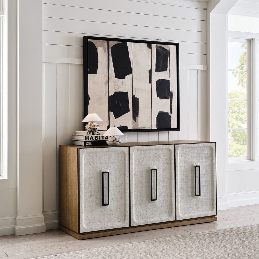 Maison Linen Three-Door Cabinet