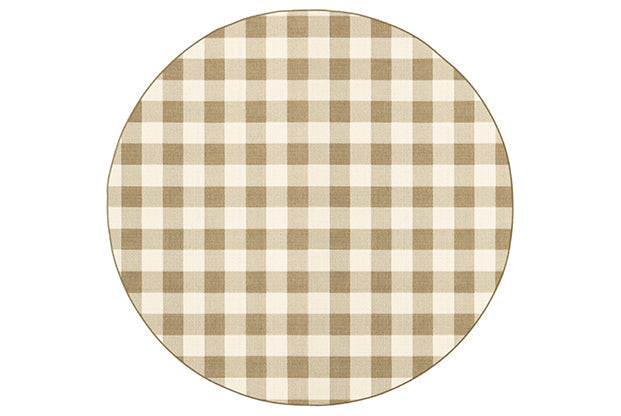 Marina Indoor / Outdoor Rug - Off-White / Light Brown / Camel
