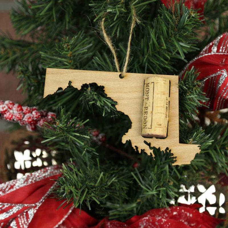 Maryland Wine Cork Holder Ornaments
