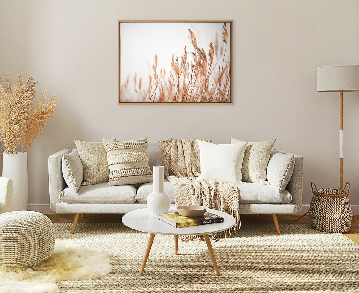 Sylvie Marsh Grass No 4 Framed Canvas by Crystal Lynn Collins
