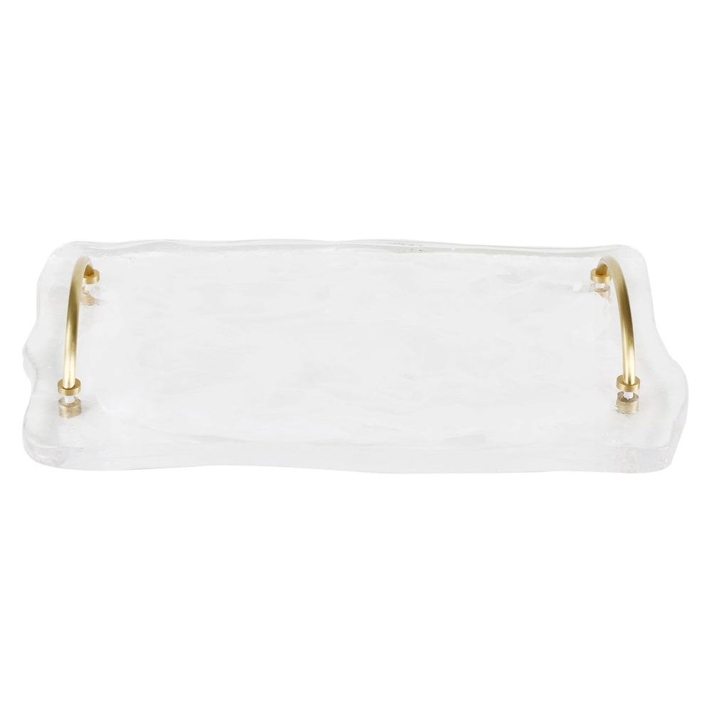Nadia Glass Ripple Fluid Vanity Tray