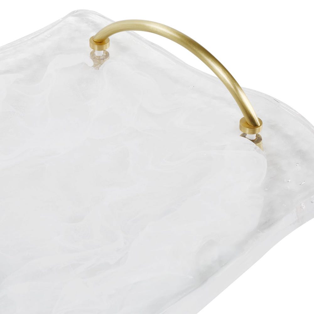 Nadia Glass Ripple Fluid Vanity Tray