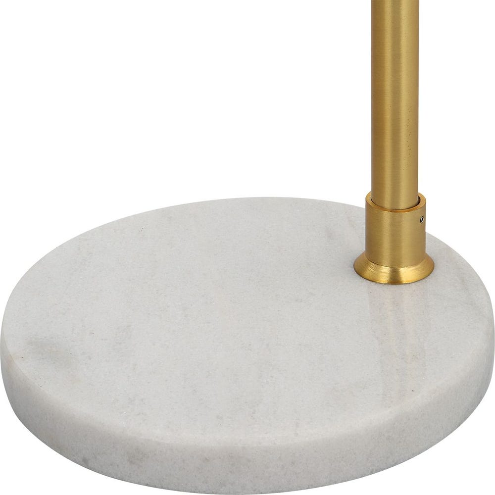 Micah Adjustable Metallic Arc Floor Lamp