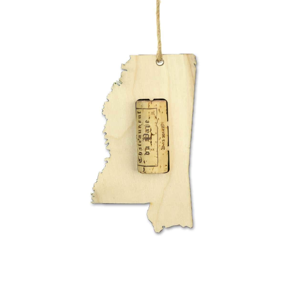 Mississippi Wine Cork Holder Ornaments