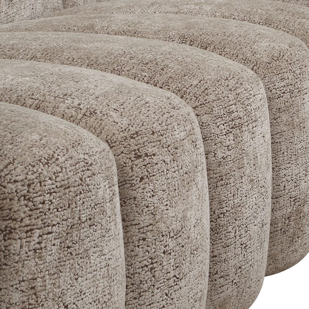 Mocha Channel Tufted Sofa