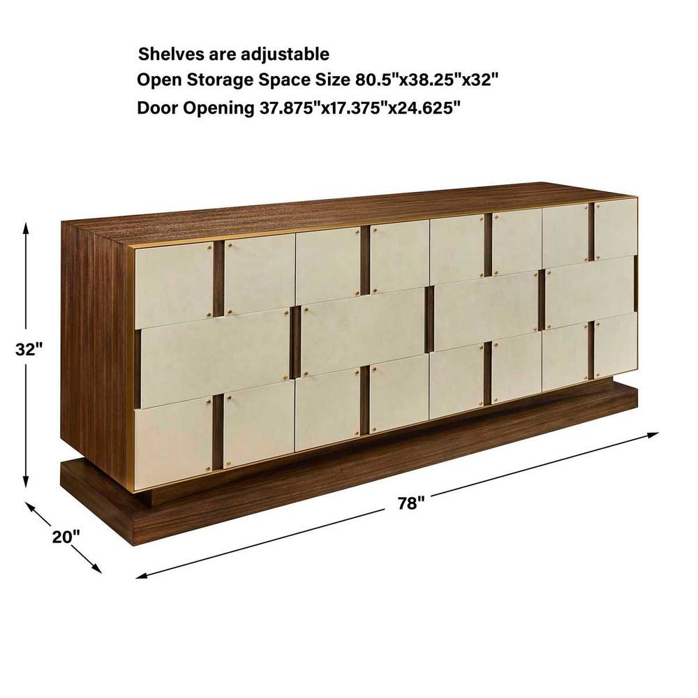 Monument Block Four-Door Cabinet