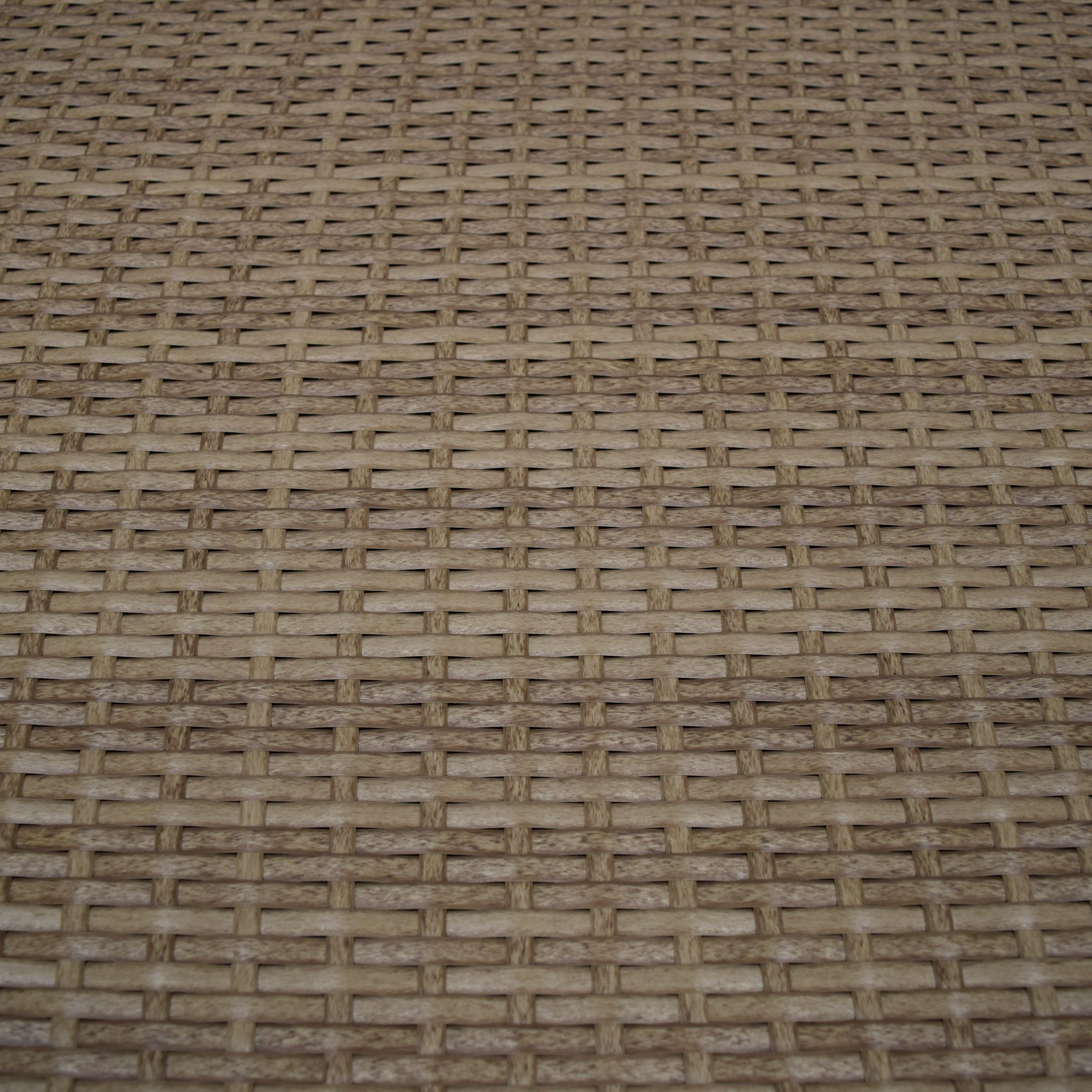 Tan Wicker Patio Deck Box with 113 Gallon Storage and Metal Frame