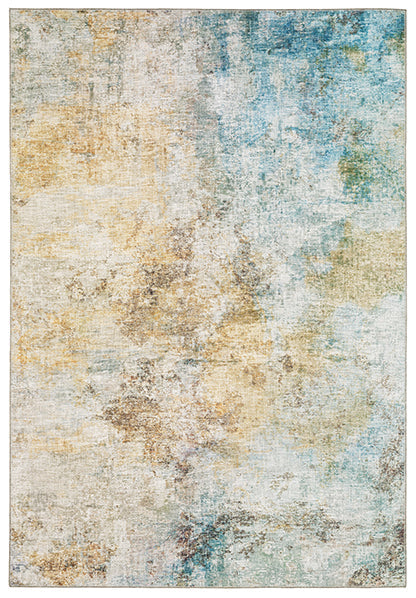 Fusion Myers Park Rug Yellow/Blue/White
