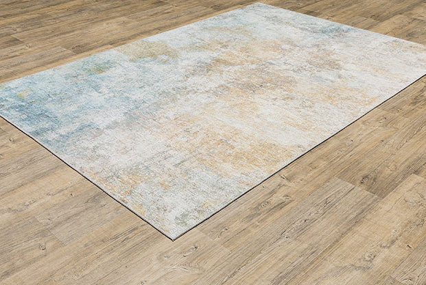 Fusion Myers Park Rug Yellow/Blue/White