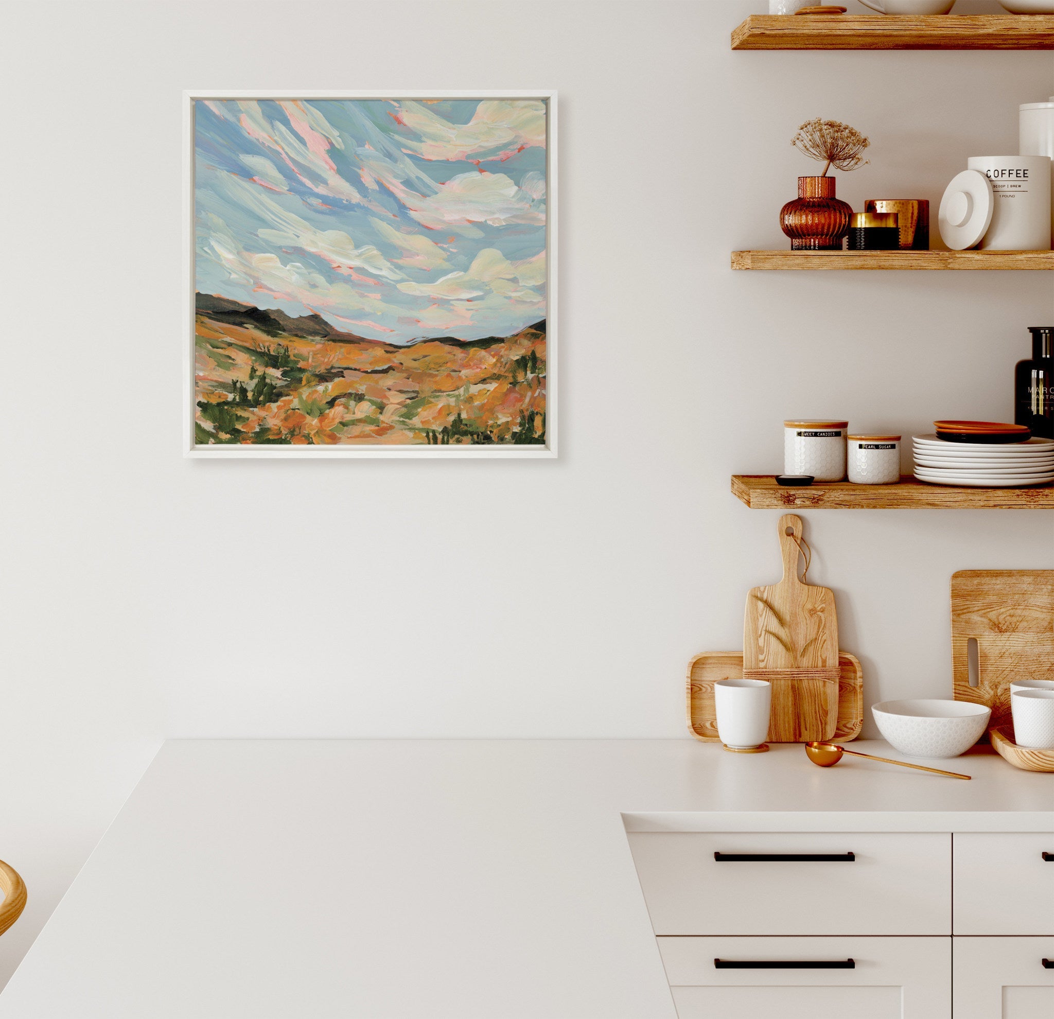Sylvie California Framed Canvas by Emily Kenney