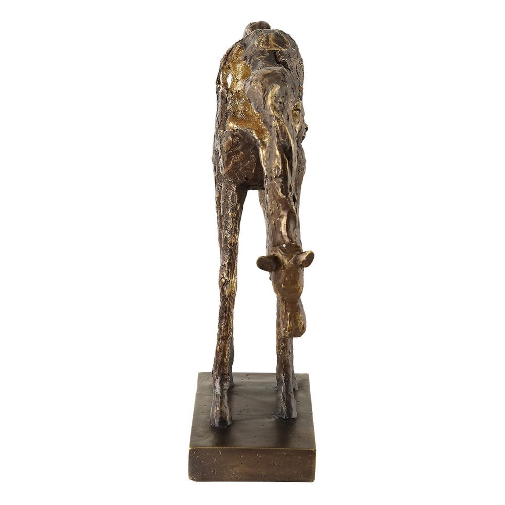 Antiqued Bronze Grazing Horse Sculpture