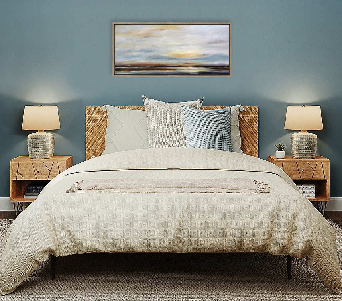 Sylvie Carolina Sunset Framed Canvas by Mary Sparrow