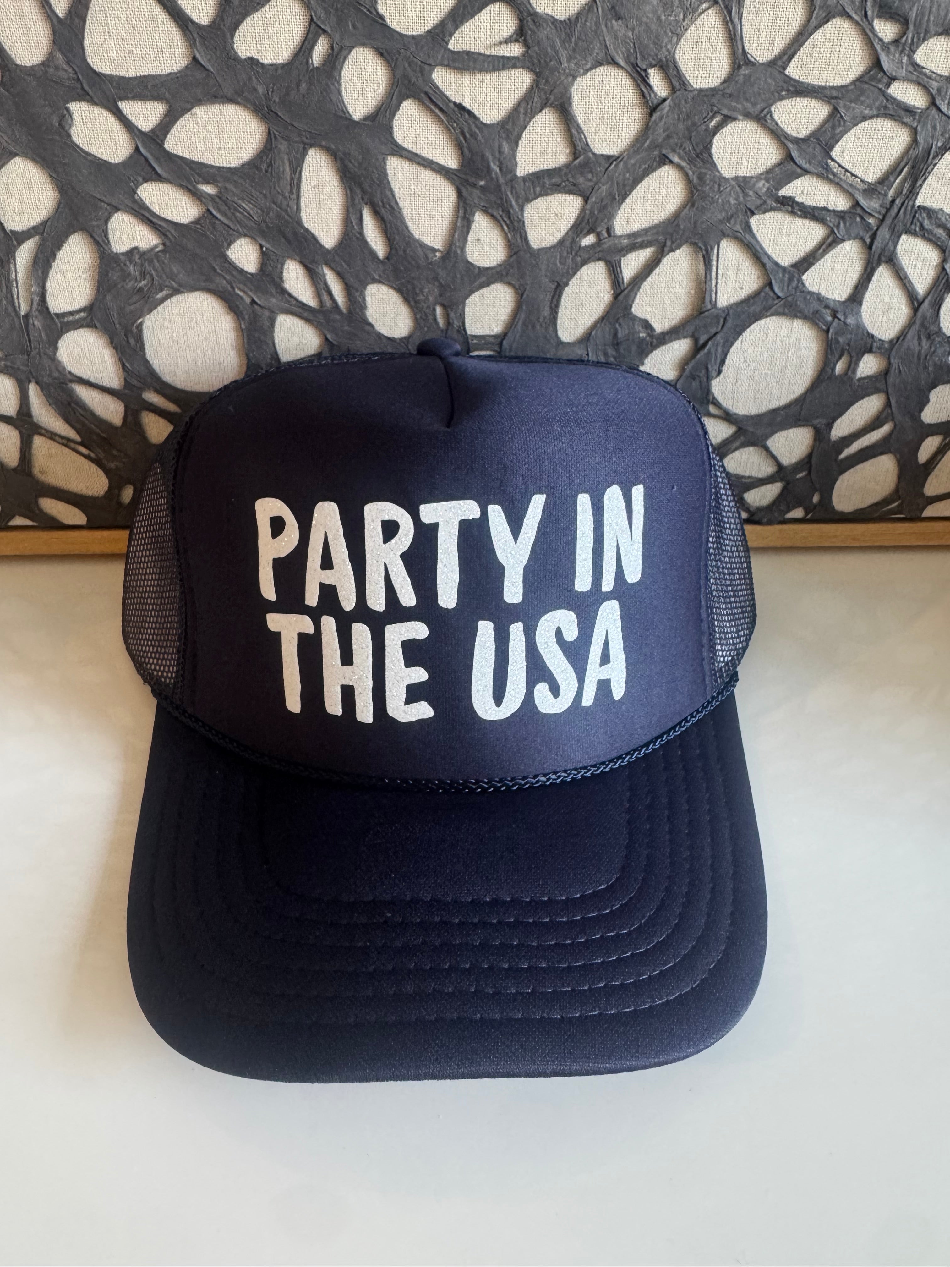 Party in the USA - Navy Trucker Hat
