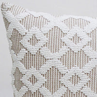 Decorative Beige Accent Throw Pillow 20"x20"