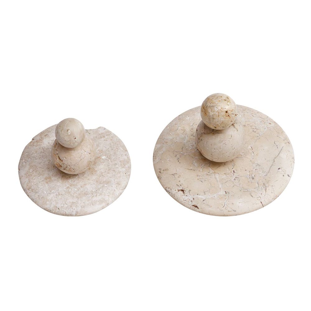 Cadas Weathered Stone Abstract Sculptures - Set of 2