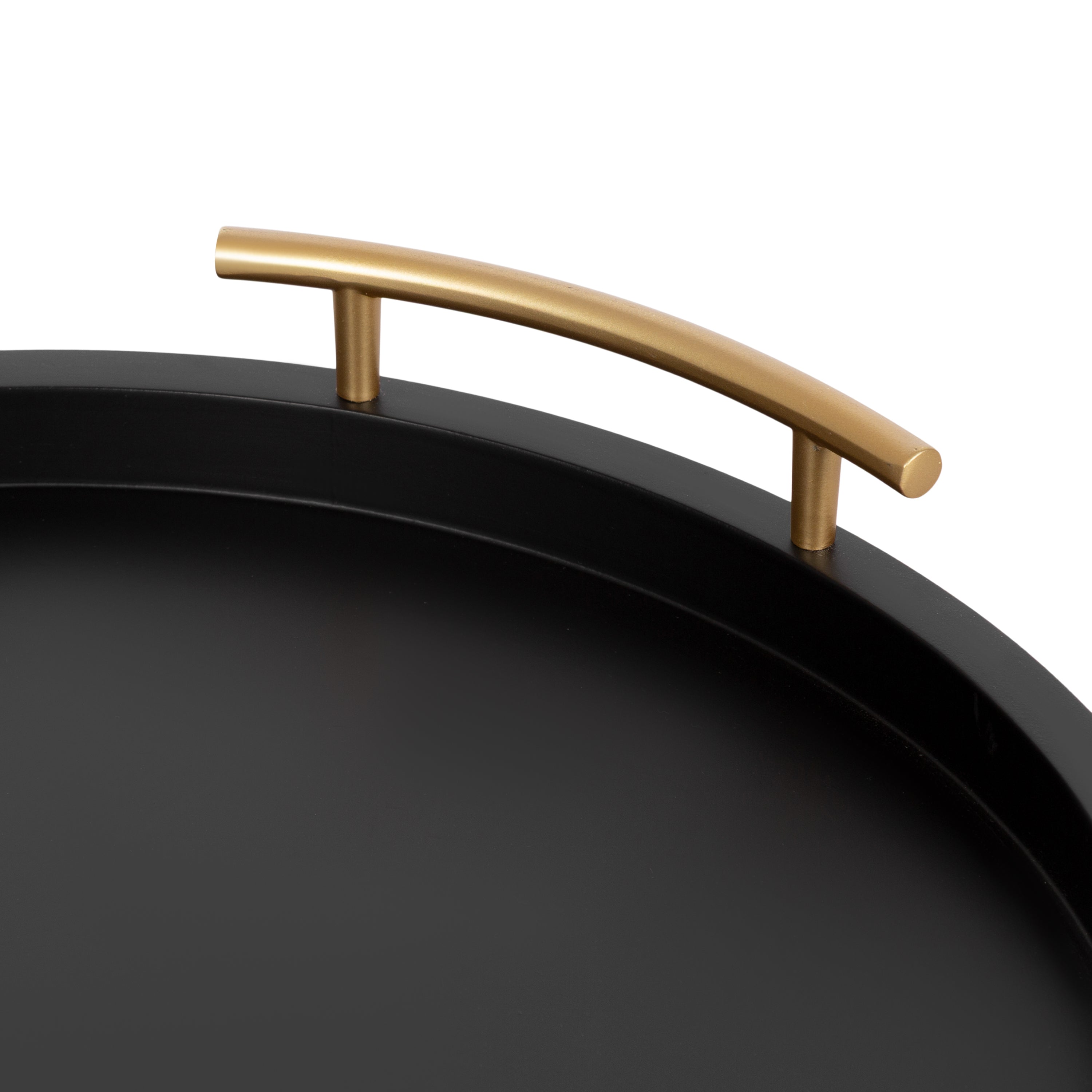 Halsey Wood Round Decorative Tray