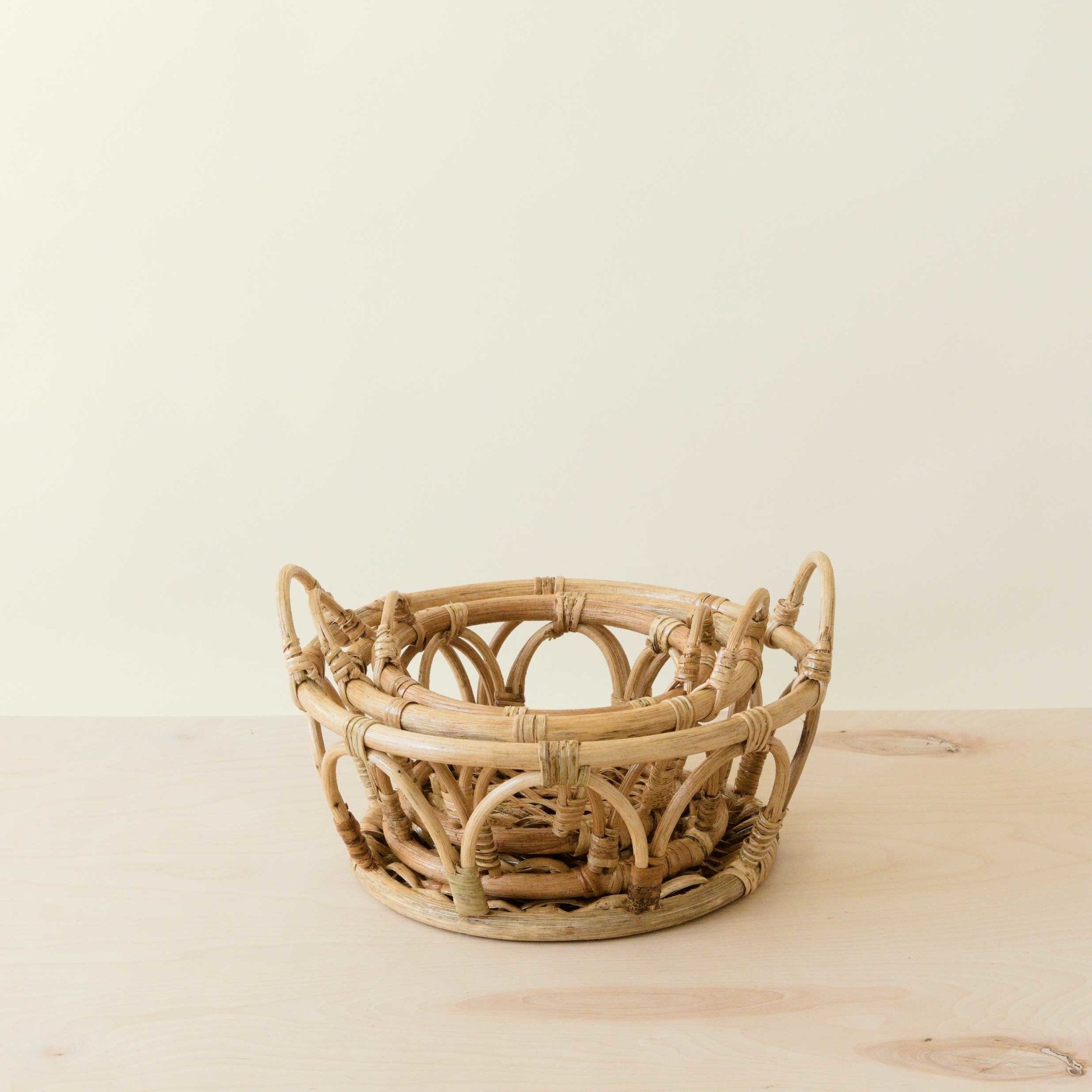 Rattan Fruit Basket - Wicker Table Basket set of 3 | LIKHÂ