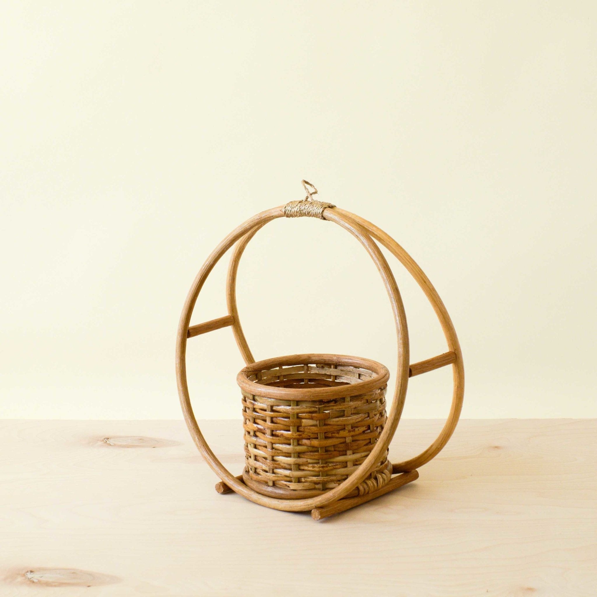 Rattan Round Hanging Planter | LIKHÂ