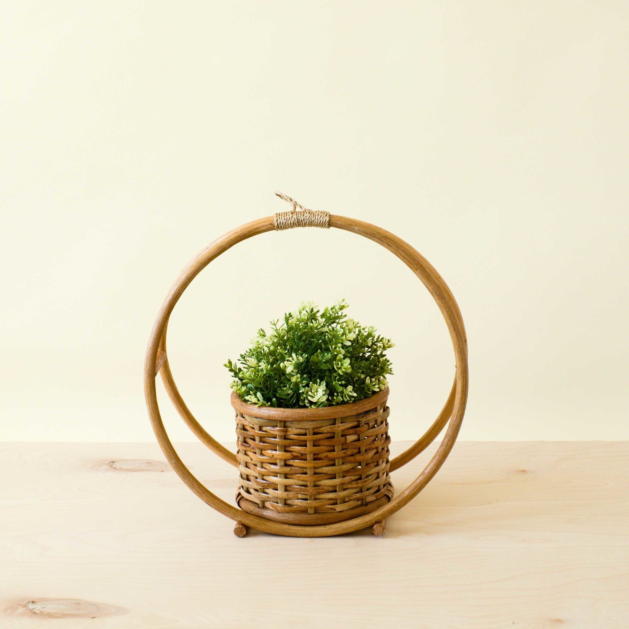 Rattan Round Hanging Planter | LIKHÂ