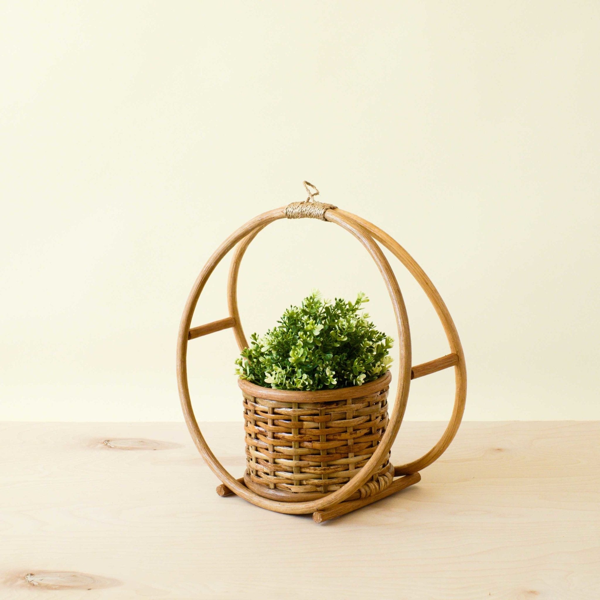 Rattan Round Hanging Planter | LIKHÂ