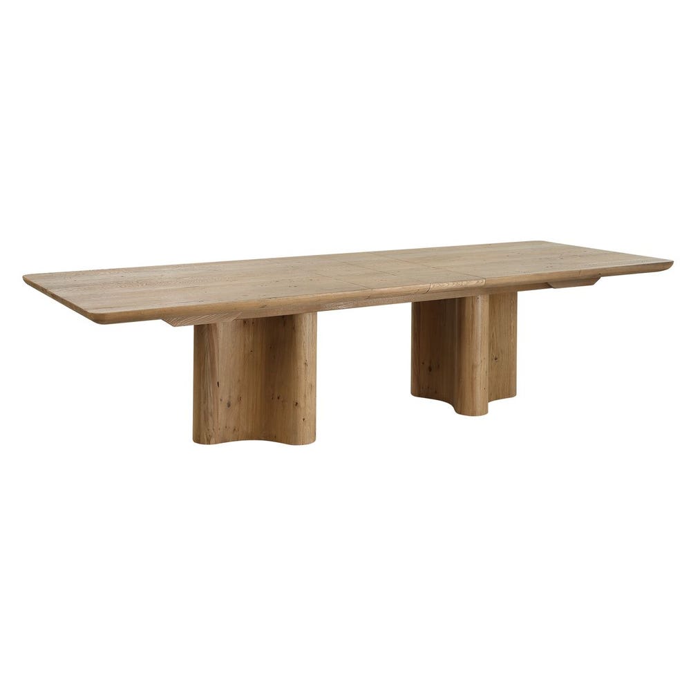 Reclaimed Oak Pedestal Extension Dining Table