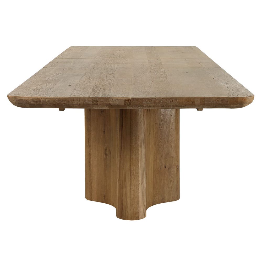 Reclaimed Oak Pedestal Extension Dining Table