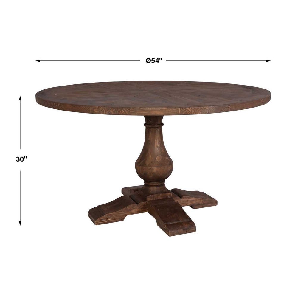 Reclaimed Wood Round Dining Table