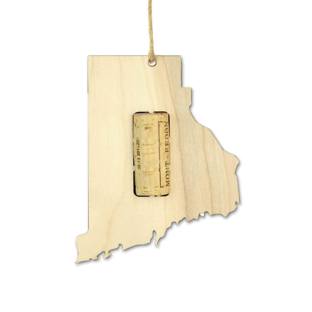 Rhode Island Wine Cork Holder Ornaments