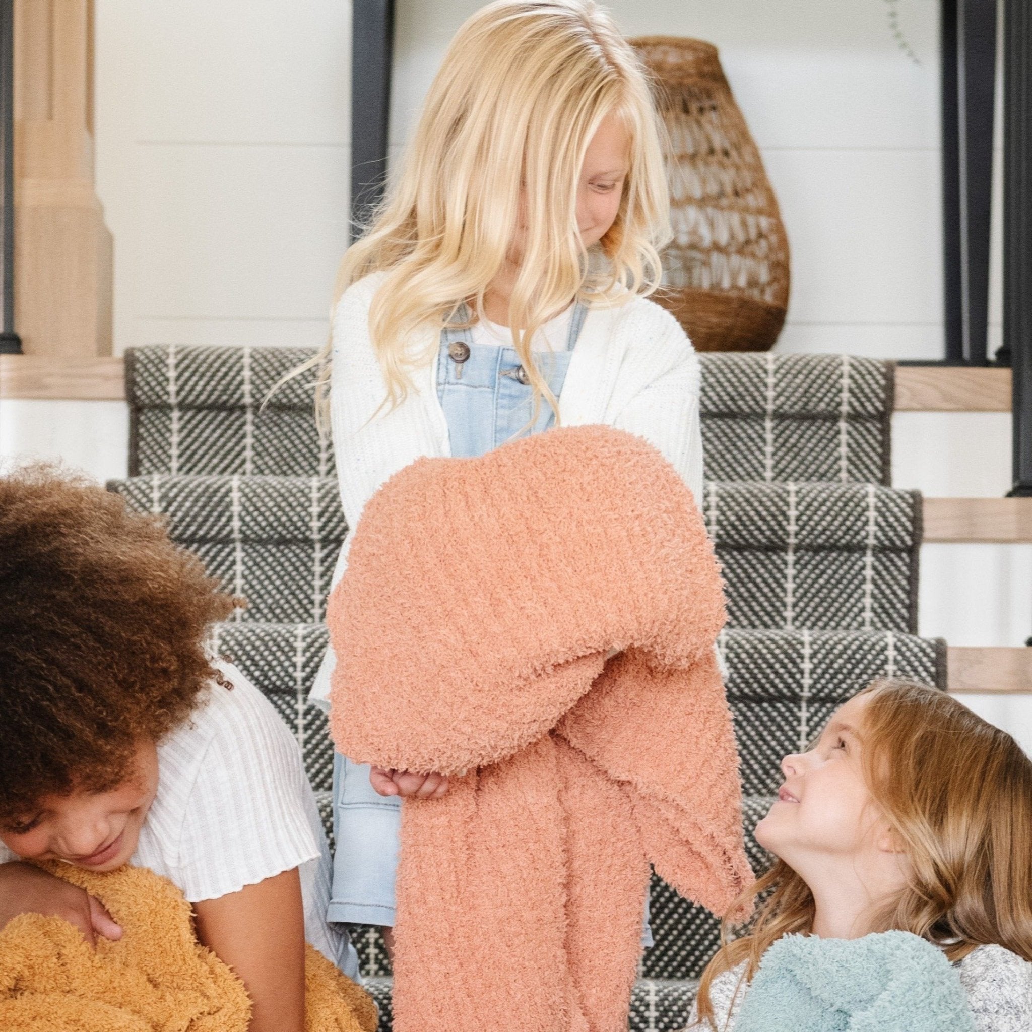Ribbed Bamboni® Receiving Blanket 30x40 Inch Microfiber