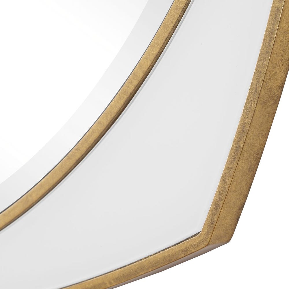 Aviana Antique Gold Round Mirror