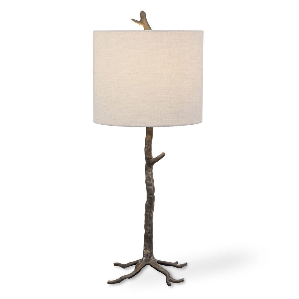 Anatole Rustic Organic Gunmetal Table Lamp