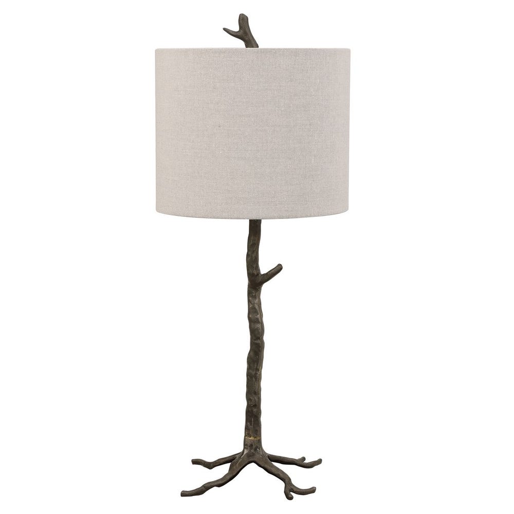 Anatole Rustic Organic Gunmetal Table Lamp