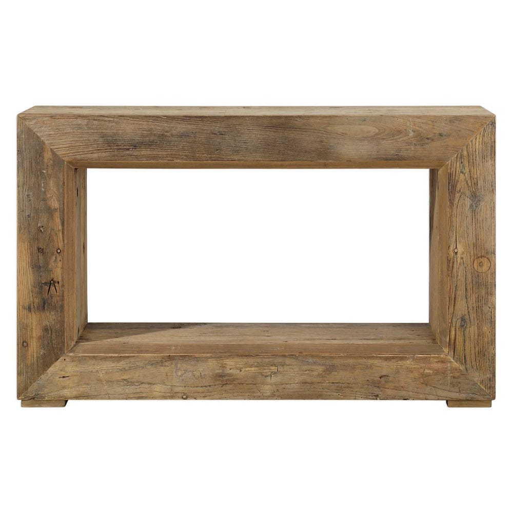Bramwell Sculptural Reclaimed Elm Console Table