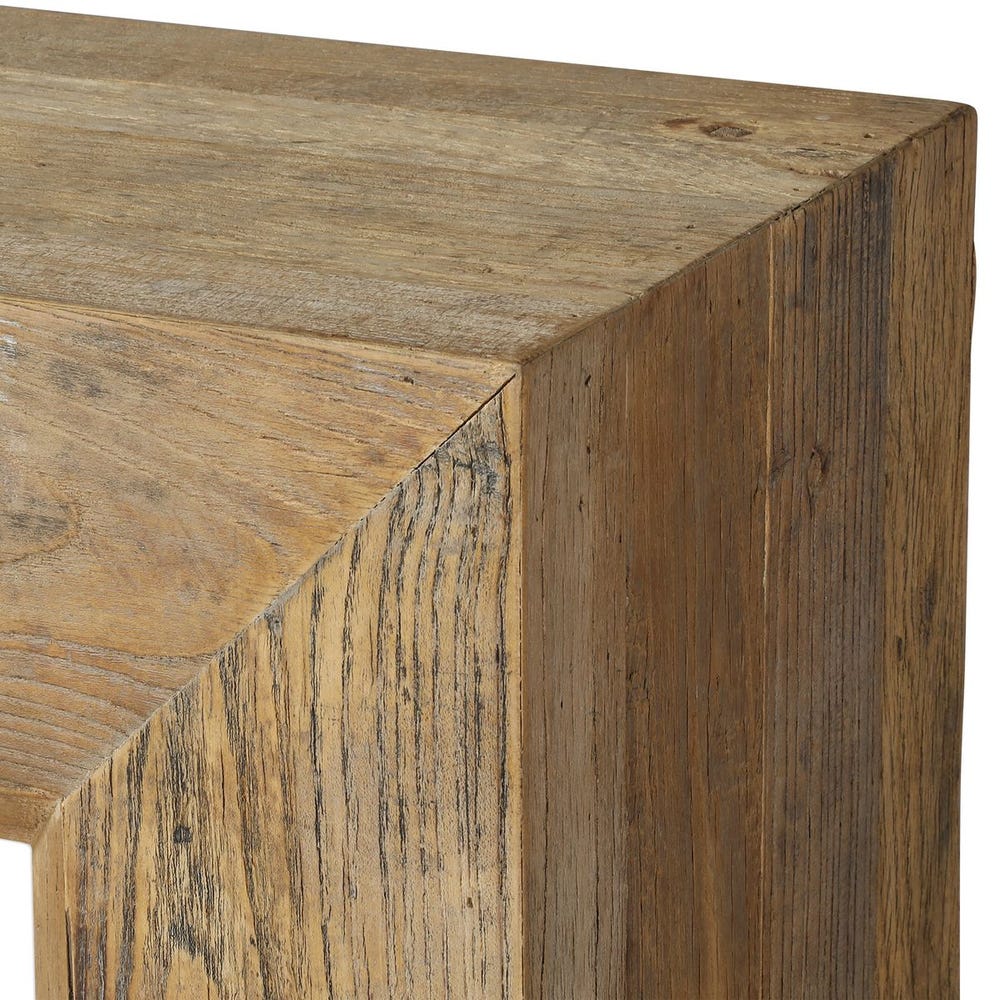Bramwell Sculptural Reclaimed Elm Console Table