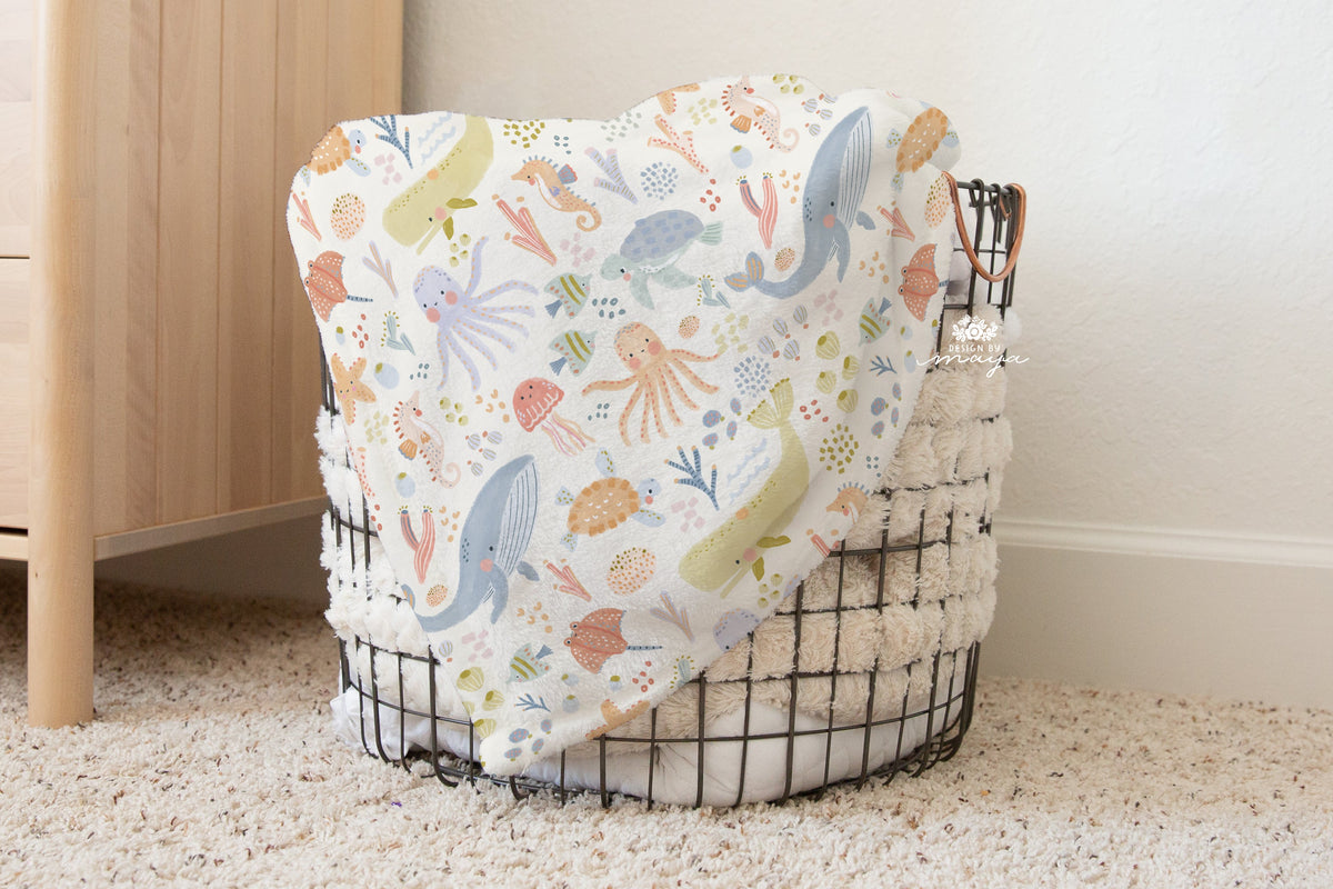 Baby Animals Farm - Vintage Baby Blanket