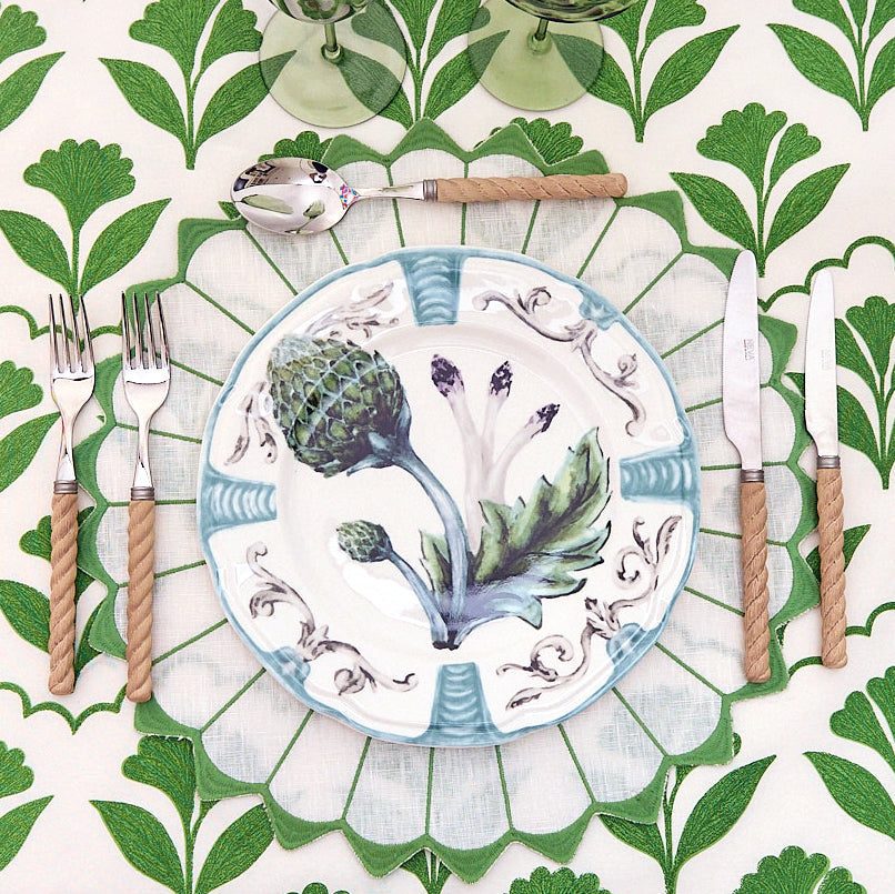 Josephine Green Floral Table Runner