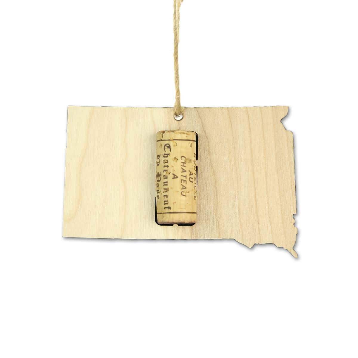 South Dakota Wine Cork Holder Ornaments