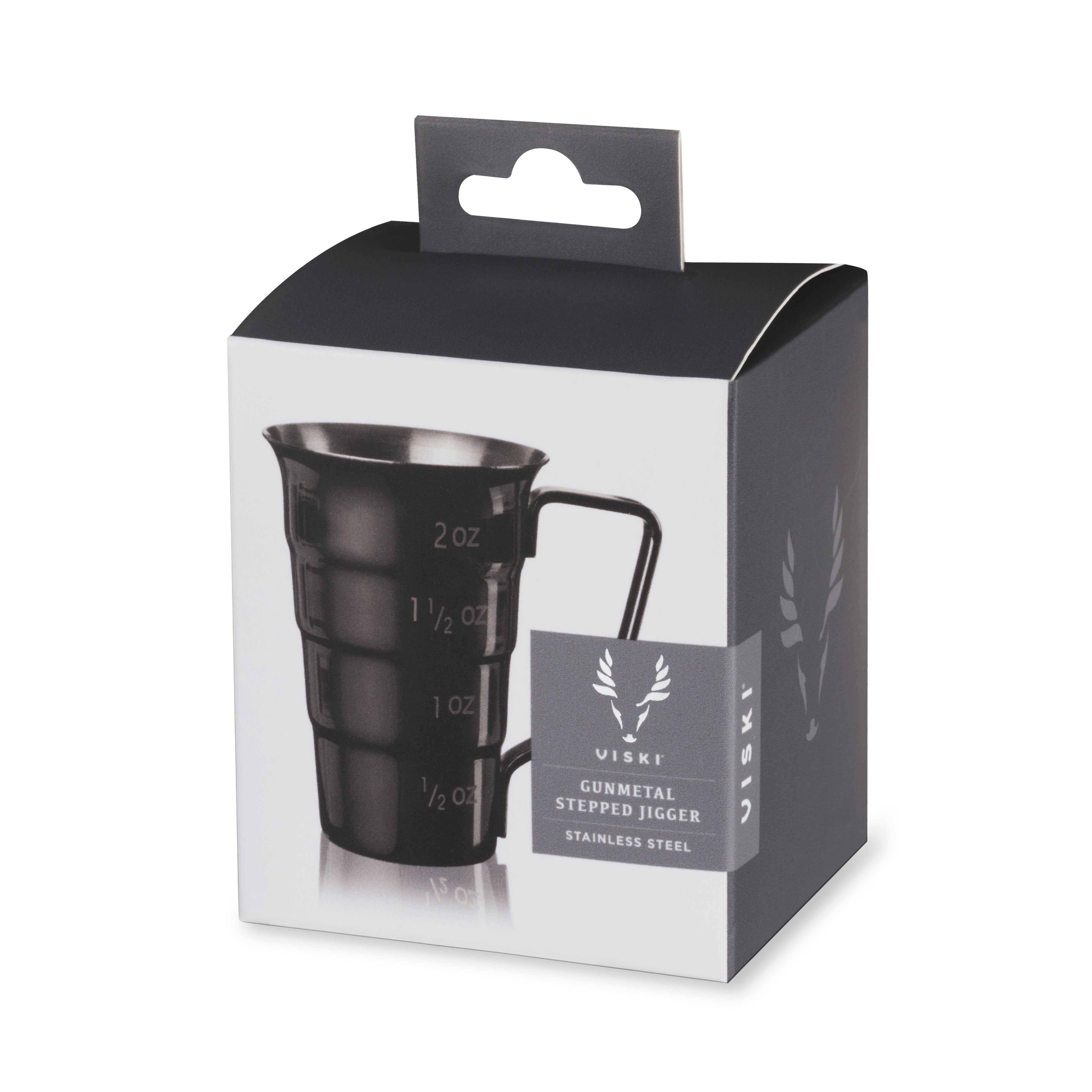 Gunmetal Stepped Jigger