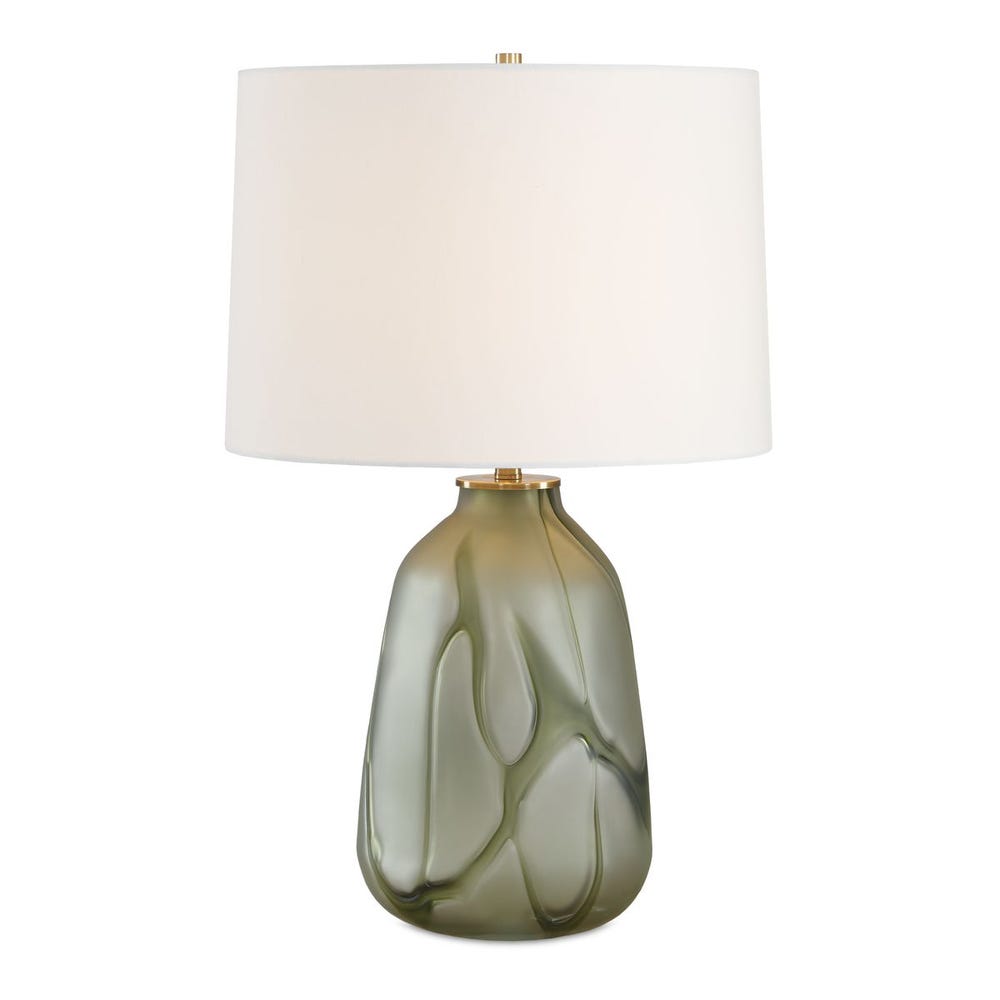 Sylvan Smoky Green Art Glass Table Lamp