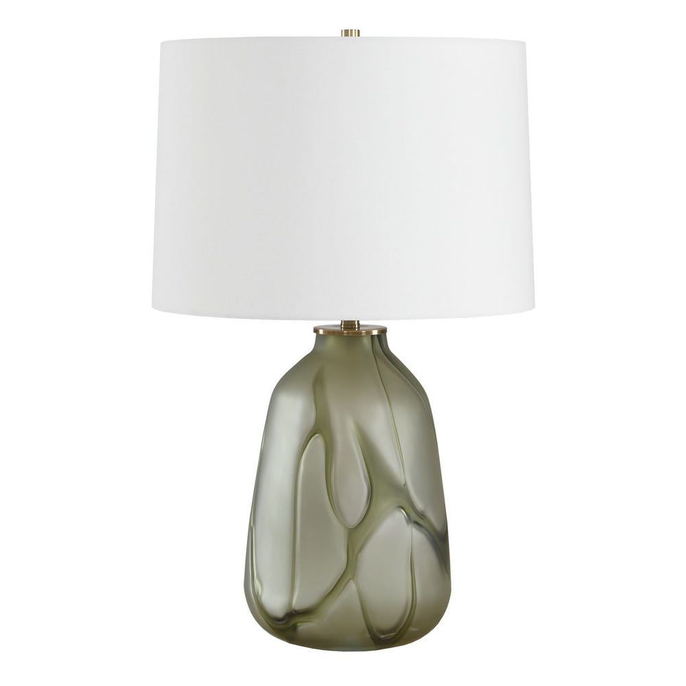 Sylvan Smoky Green Art Glass Table Lamp