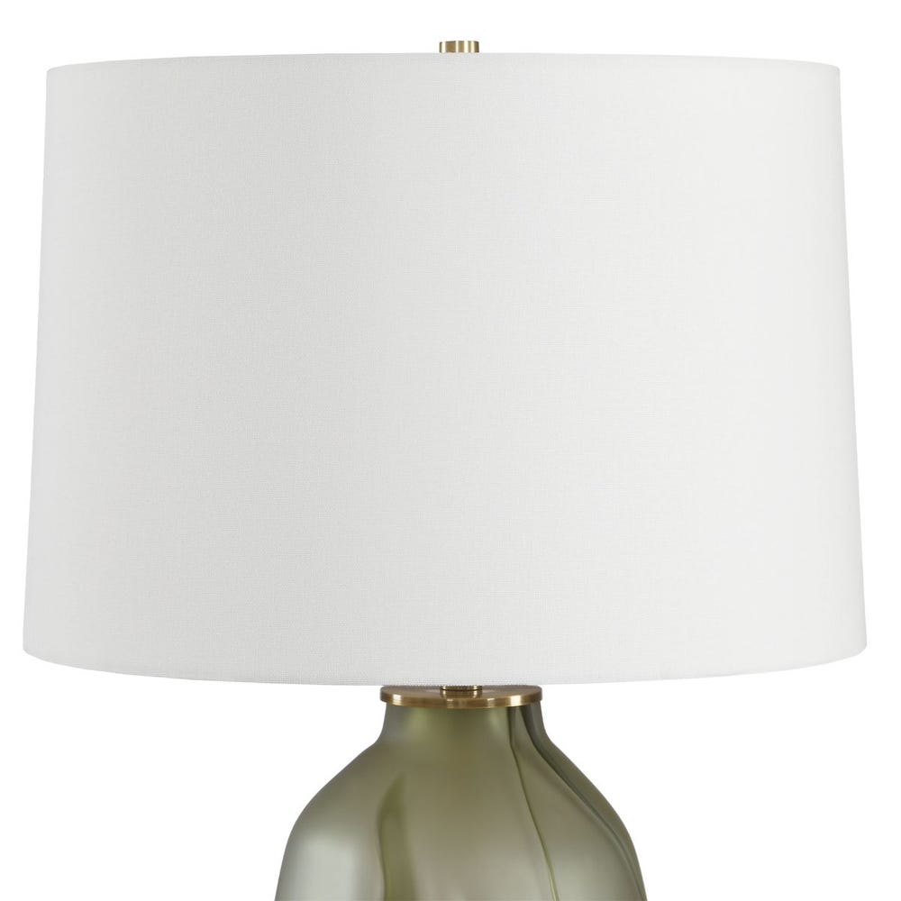 Sylvan Smoky Green Art Glass Table Lamp