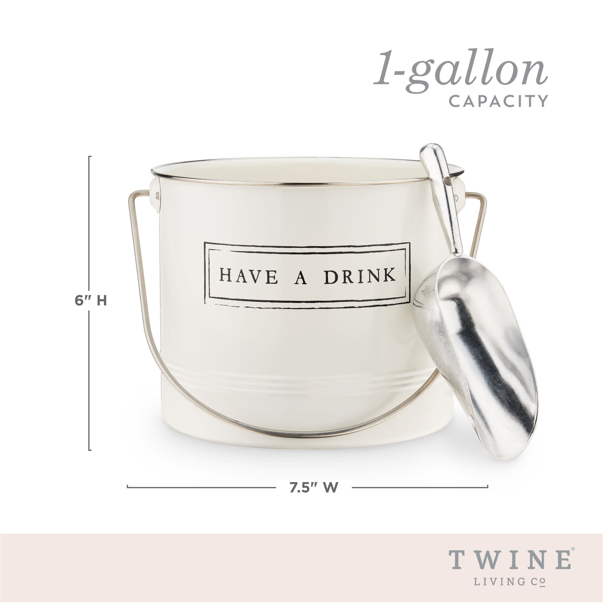 "Have A Drink" Ice Bucket and Scoop