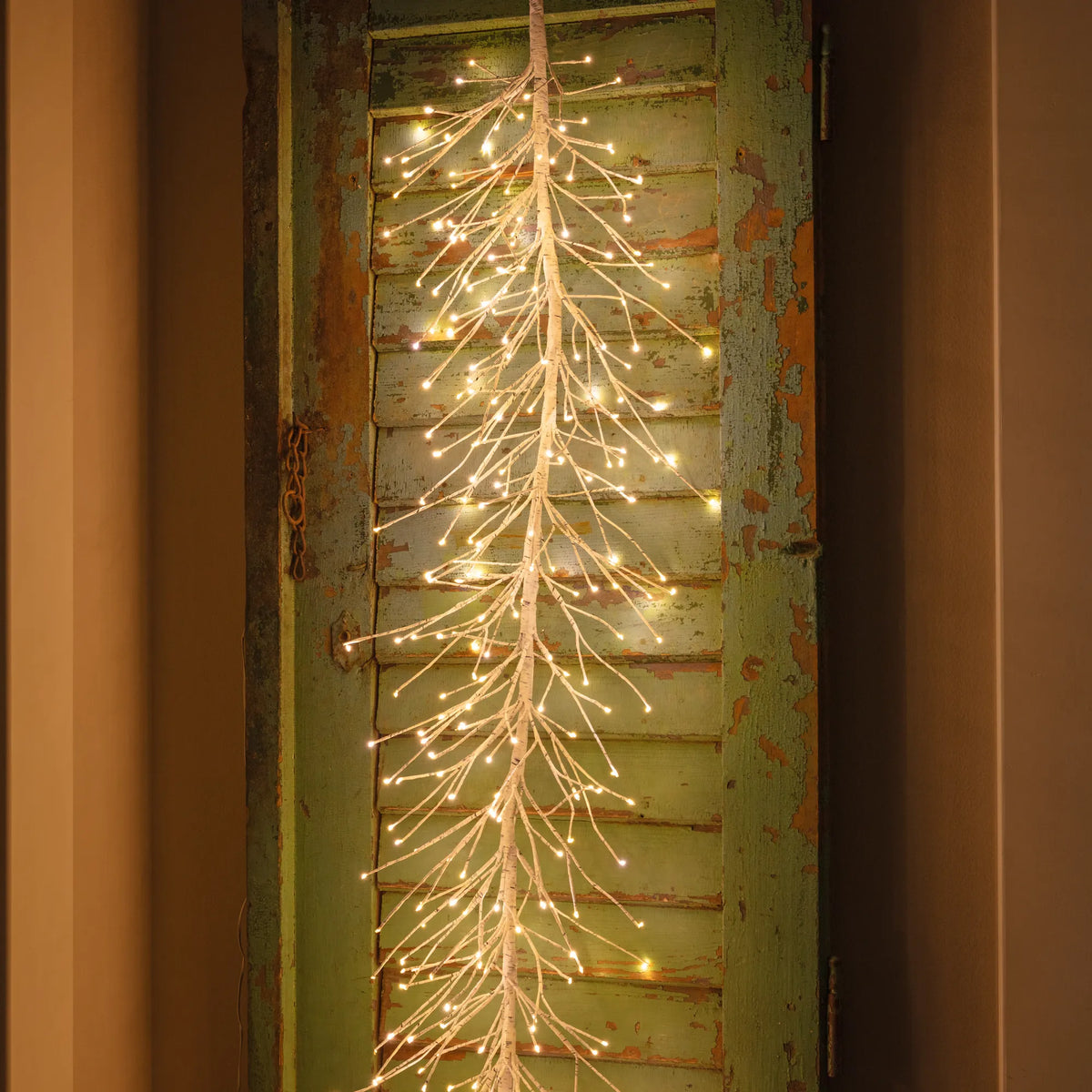 Alpine Glow Lighted Birch Garland (Set of 6)
