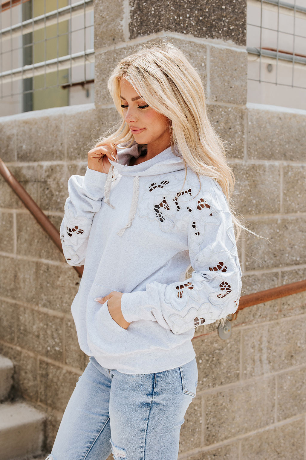 University Hoodie - Love Story Grey